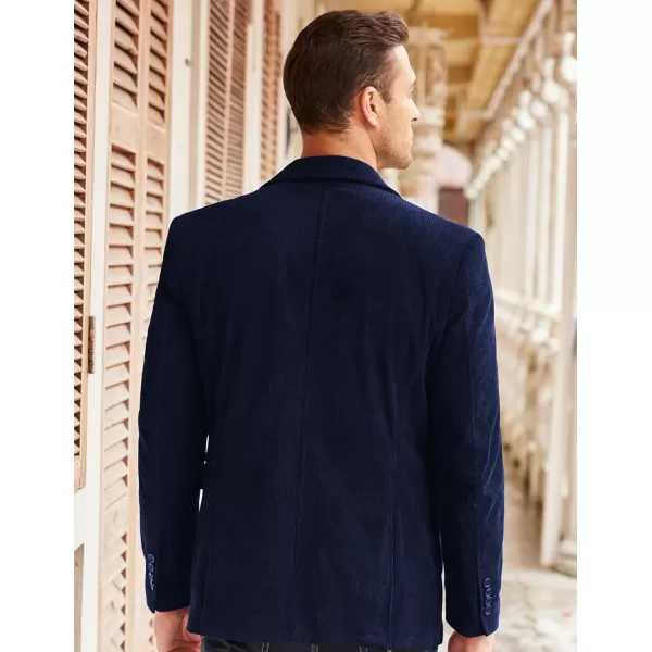 COOFADNY Men's Casual Corduroy Blazer Classic Fit Two Button Sport Coat Fashion Notch Lapel Blazer Jacket