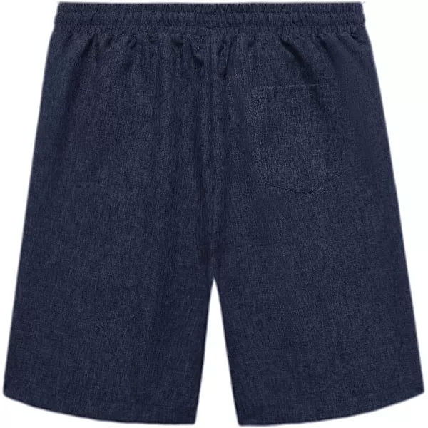 COOFANDY Men Casual Summer Beach Shorts Elastic Waist Drawstring Flat Front Short