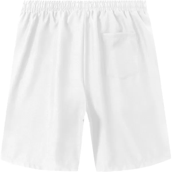 COOFANDY Men Casual Summer Beach Shorts Elastic Waist Drawstring Flat Front Short