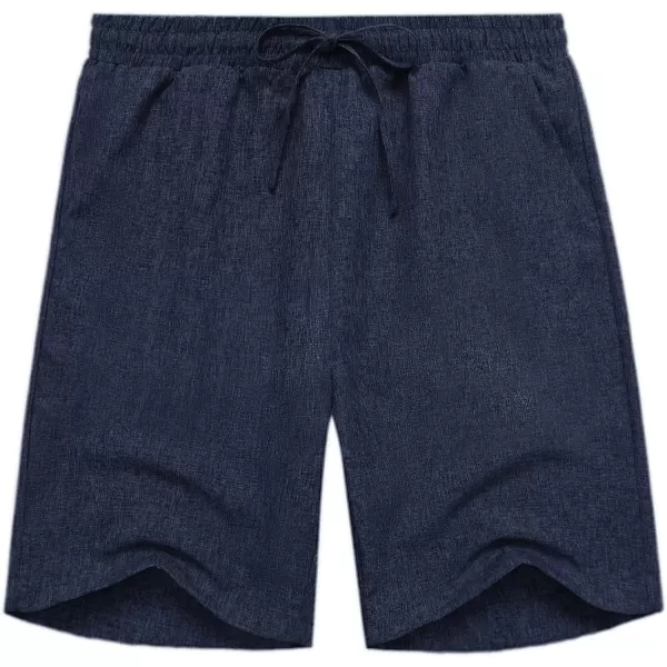 COOFANDY Men Casual Summer Beach Shorts Elastic Waist Drawstring Flat Front Short