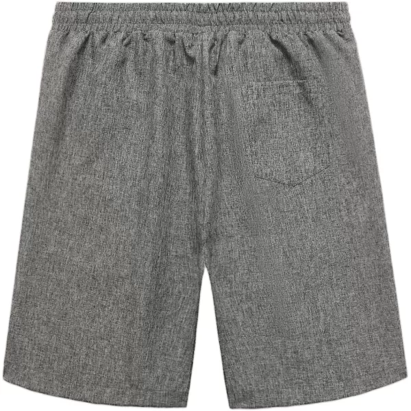 COOFANDY Men Casual Summer Beach Shorts Elastic Waist Drawstring Flat Front Short