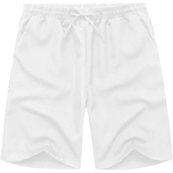 COOFANDY Men Casual Summer Beach Shorts Elastic Waist Drawstring Flat Front Short