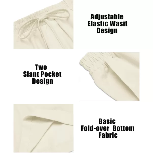 COOFANDY Men's 2 Pieces Cotton Linen Set Summer Beach Outfit Henley Yoga Lace Up Long Sleeve Shirt and Short