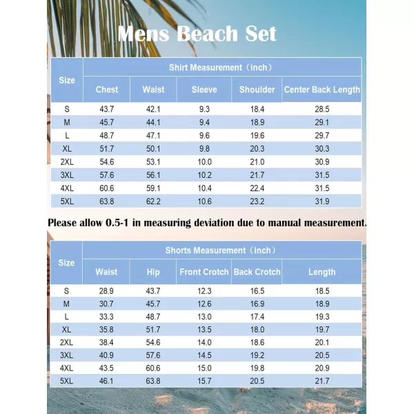 COOFANDY Men's 2 Pieces Shirt Set Short Sleeve Button Down Casual Hippie Holiday Beach T-Shirts Shorts Outfits