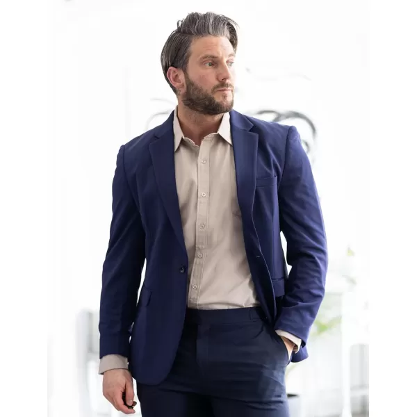 COOFANDY Mens Blazer Jacket One Button Casual Suit Jackets Lightweight Knit Sport Coat