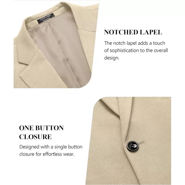 COOFANDY Mens Blazer Jacket One Button Casual Suit Jackets Lightweight Knit Sport Coat