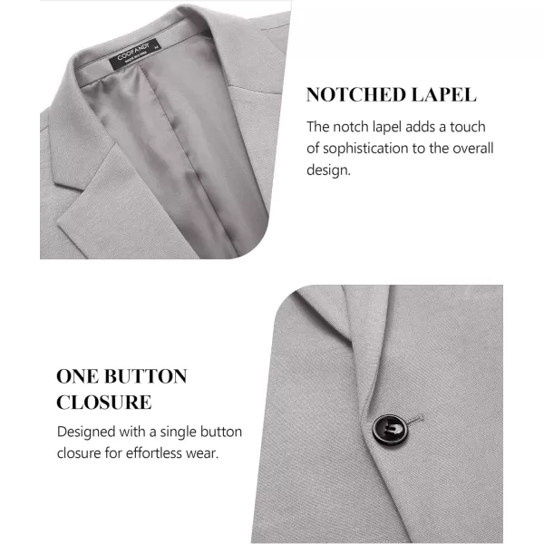 COOFANDY Mens Blazer Jacket One Button Casual Suit Jackets Lightweight Knit Sport Coat