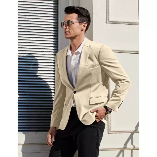 COOFANDY Mens Blazer Jacket One Button Casual Suit Jackets Lightweight Knit Sport Coat