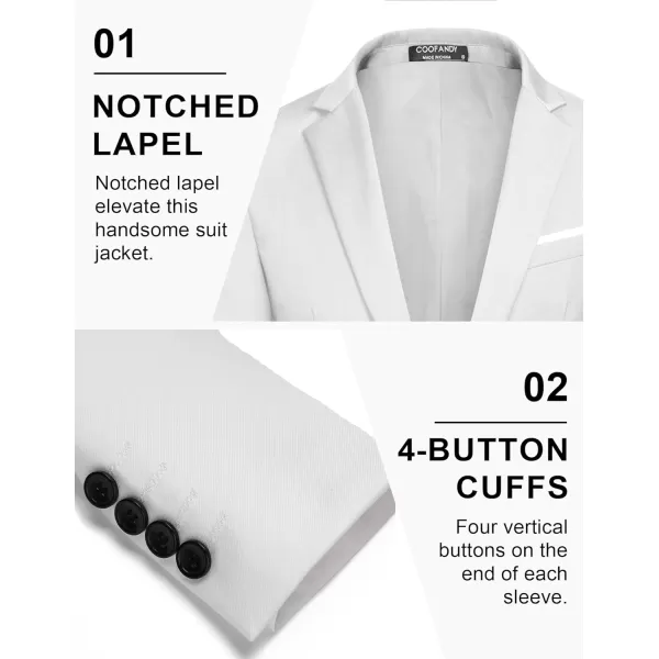 COOFANDY Mens Blazer Sport Coats Casual Slim Fit Suit Jacket Business One Button Blazers