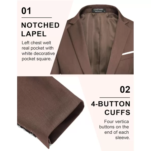 COOFANDY Mens Blazer Sport Coats Casual Slim Fit Suit Jacket Business One Button Blazers