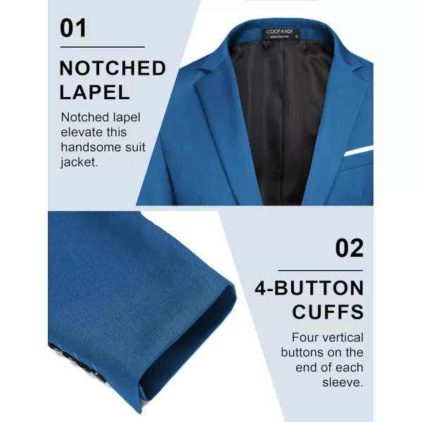 COOFANDY Mens Blazer Sport Coats Casual Slim Fit Suit Jacket Business One Button Blazers