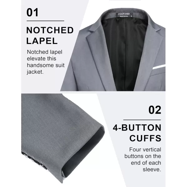 COOFANDY Mens Blazer Sport Coats Casual Slim Fit Suit Jacket Business One Button Blazers