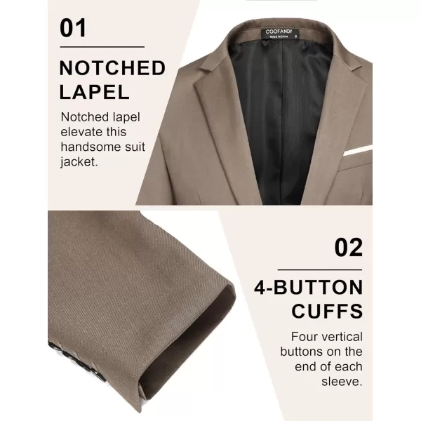 COOFANDY Mens Blazer Sport Coats Casual Slim Fit Suit Jacket Business One Button Blazers