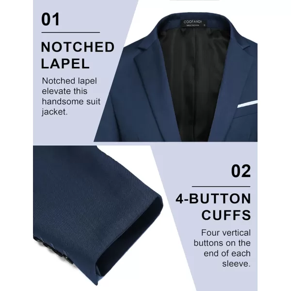 COOFANDY Mens Blazer Sport Coats Casual Slim Fit Suit Jacket Business One Button Blazers