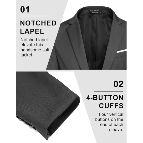COOFANDY Mens Blazer Sport Coats Casual Slim Fit Suit Jacket Business One Button Blazers