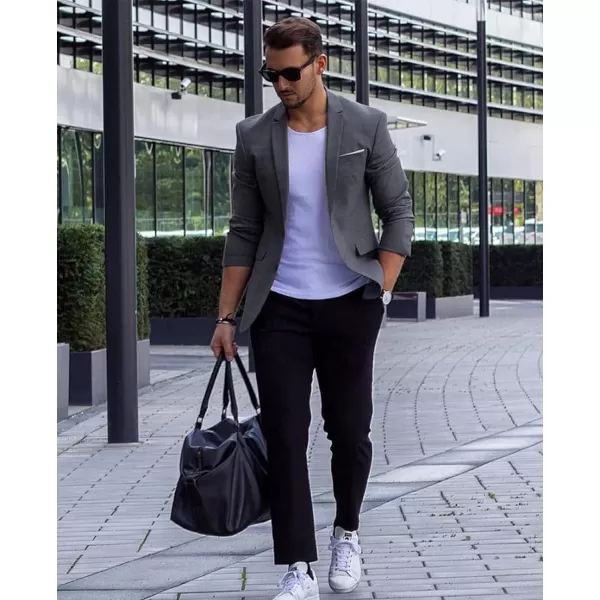 COOFANDY Mens Blazer Sport Coats Casual Slim Fit Suit Jacket Business One Button Blazers