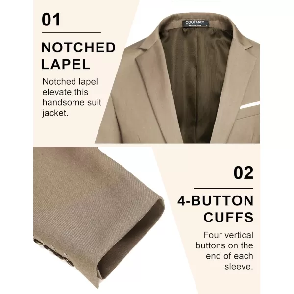 COOFANDY Mens Blazer Sport Coats Casual Slim Fit Suit Jacket Business One Button Blazers