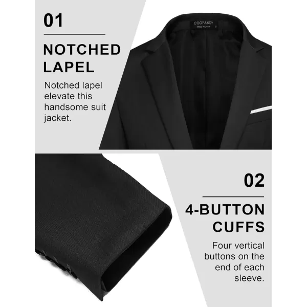 COOFANDY Mens Blazer Sport Coats Casual Slim Fit Suit Jacket Business One Button Blazers