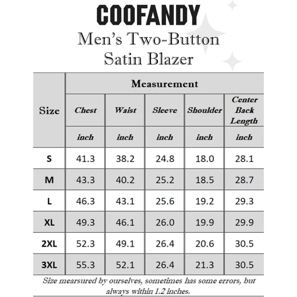 COOFANDY Men's Blazer Two Button Shiny Satin Suit Jacket Silky Tuxedo Jackets for Wedding Prom Party Dinner