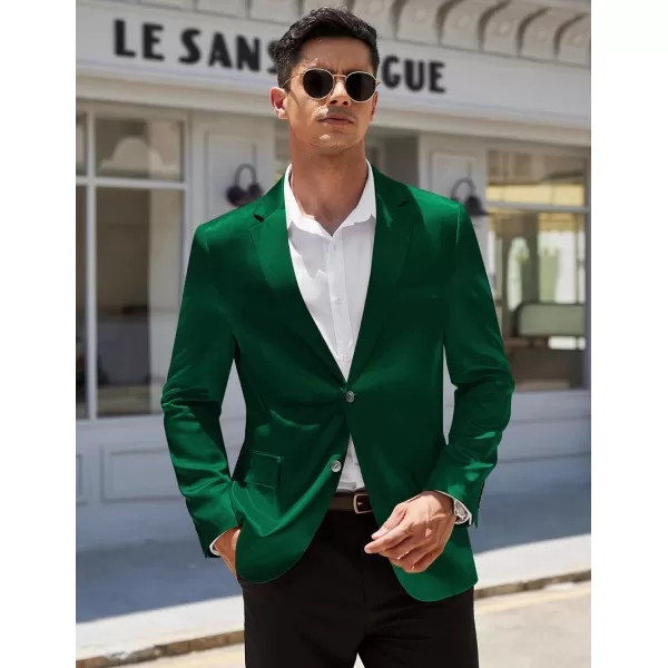 COOFANDY Men's Blazer Two Button Shiny Satin Suit Jacket Silky Tuxedo Jackets for Wedding Prom Party Dinner