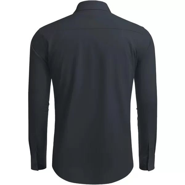 COOFANDY Men's Business Dress Shirts Wrinkle Free Long Sleeve Regular Fit Dress Shirt Textured Casual Button Down Shirts