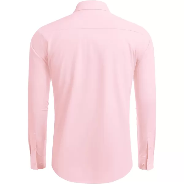 COOFANDY Men's Business Dress Shirts Wrinkle Free Long Sleeve Regular Fit Dress Shirt Textured Casual Button Down Shirts