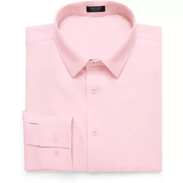 COOFANDY Men's Business Dress Shirts Wrinkle Free Long Sleeve Regular Fit Dress Shirt Textured Casual Button Down Shirts
