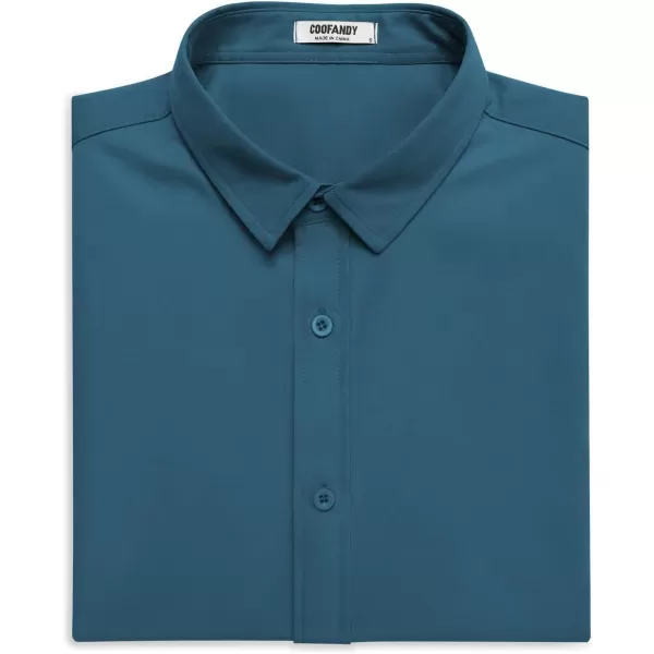 COOFANDY Men's Button Down Shirt Short Sleeve Casual Shirt for Men Summer Business Casual Dress Shirt