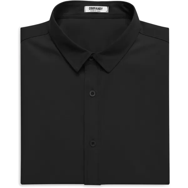 COOFANDY Men's Button Down Shirt Short Sleeve Casual Shirt for Men Summer Business Casual Dress Shirt