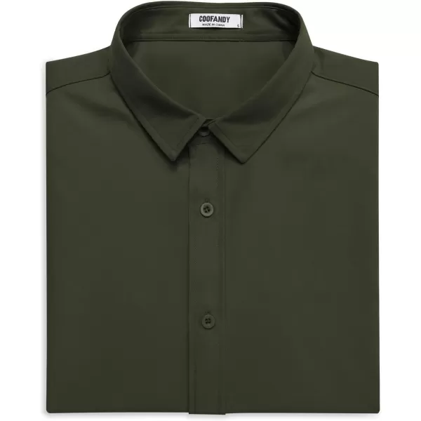COOFANDY Men's Button Down Shirt Short Sleeve Casual Shirt for Men Summer Business Casual Dress Shirt