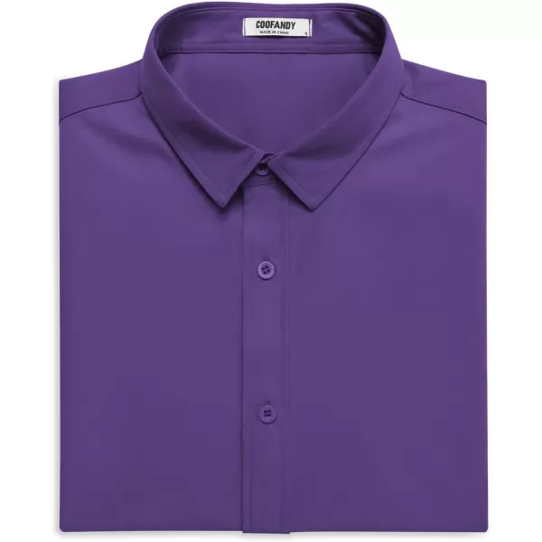 COOFANDY Men's Button Down Shirt Short Sleeve Casual Shirt for Men Summer Business Casual Dress Shirt