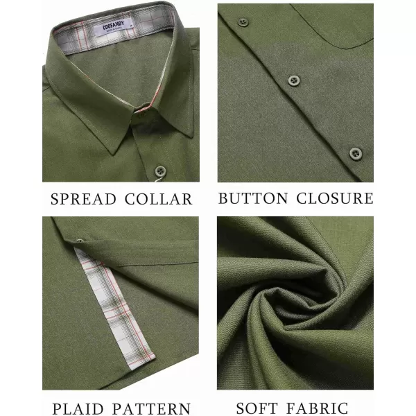 COOFANDY Men's Button Down Shirts Short Sleeve Casual Shirts Summer Beach Shirts Vacation Wedding Shirts with Pocket