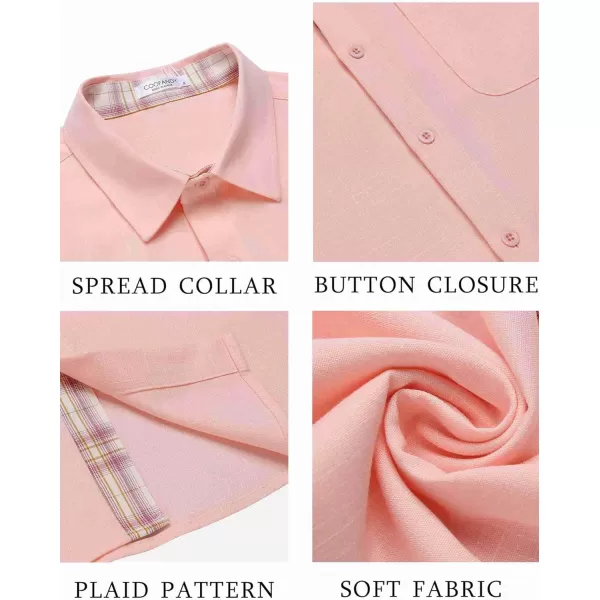 COOFANDY Men's Button Down Shirts Short Sleeve Casual Shirts Summer Beach Shirts Vacation Wedding Shirts with Pocket
