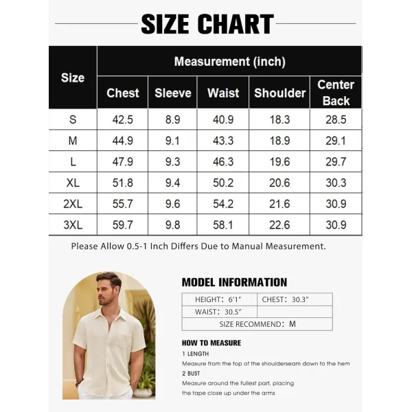 COOFANDY Mens Button Down Short Sleeve Shirt Casual Shirts Summer Beach Textured Shirts with Pocket
