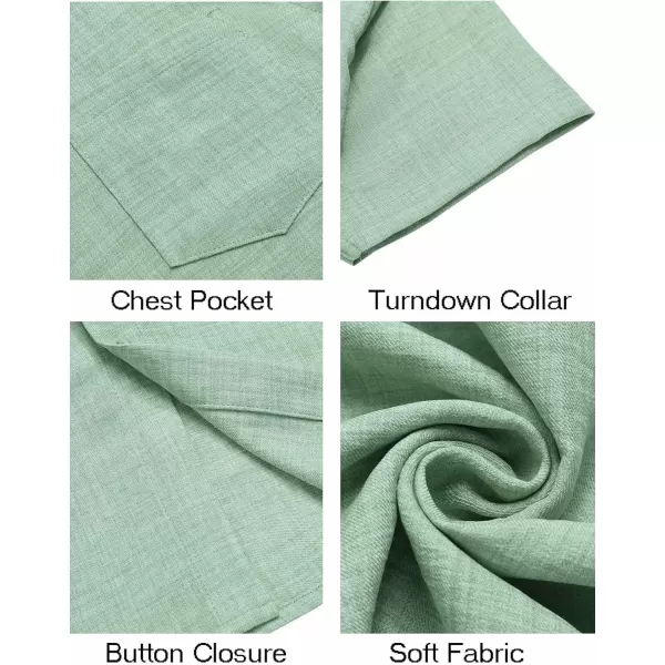 COOFANDY Mens Button Down Short Sleeve Shirt Casual Shirts Summer Beach Textured Shirts with Pocket