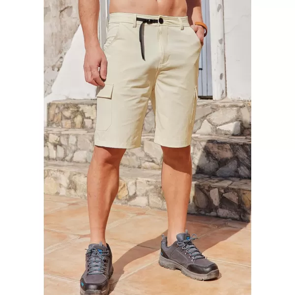 COOFANDY Mens Cargo Shorts Quick Dry Hiking Shorts Lightweight Casual Shorts with Nylon Belt