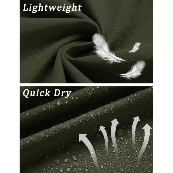 COOFANDY Mens Cargo Shorts Quick Dry Hiking Shorts Lightweight Casual Shorts with Nylon Belt