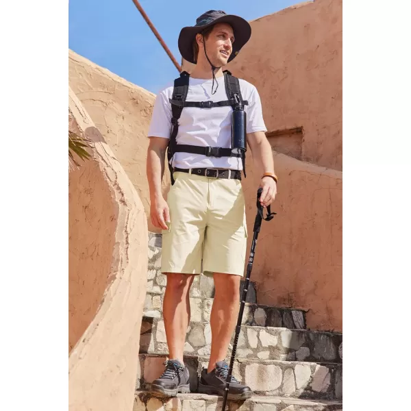 COOFANDY Mens Cargo Shorts Quick Dry Hiking Shorts Lightweight Casual Shorts with Nylon Belt