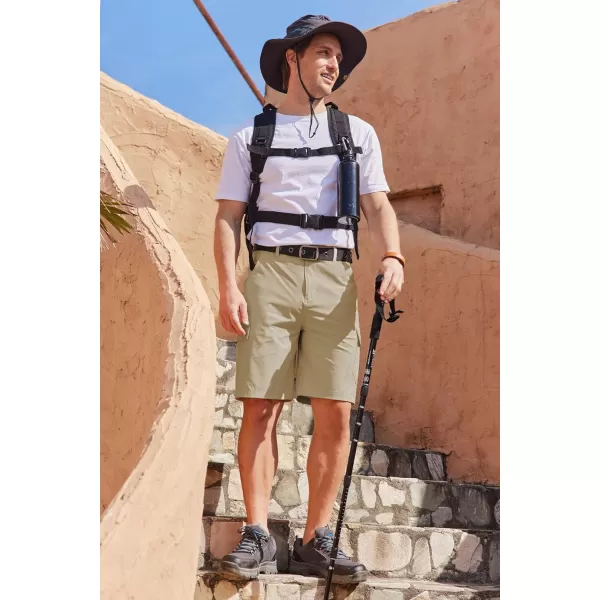 COOFANDY Mens Cargo Shorts Quick Dry Hiking Shorts Lightweight Casual Shorts with Nylon Belt