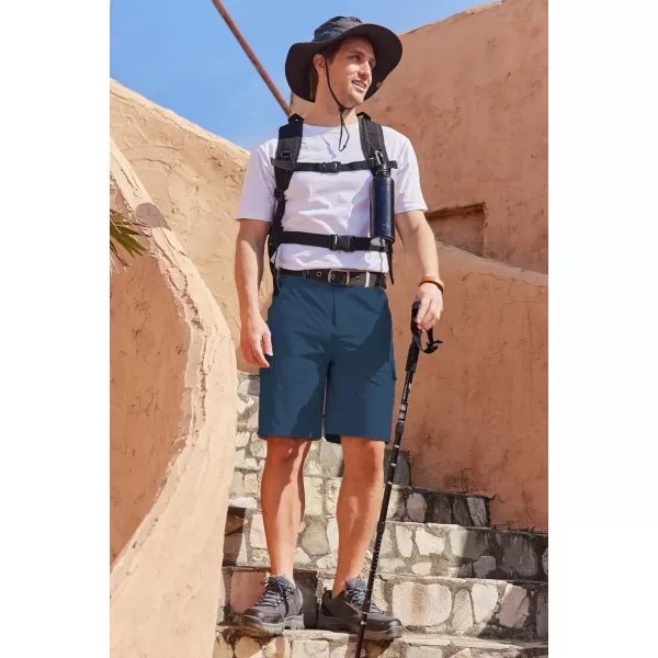 COOFANDY Mens Cargo Shorts Quick Dry Hiking Shorts Lightweight Casual Shorts with Nylon Belt