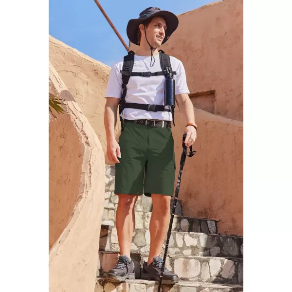 COOFANDY Mens Cargo Shorts Quick Dry Hiking Shorts Lightweight Casual Shorts with Nylon Belt