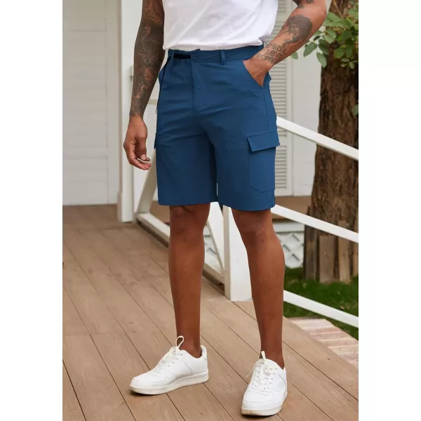 COOFANDY Mens Cargo Shorts Quick Dry Hiking Shorts Lightweight Casual Shorts with Nylon Belt