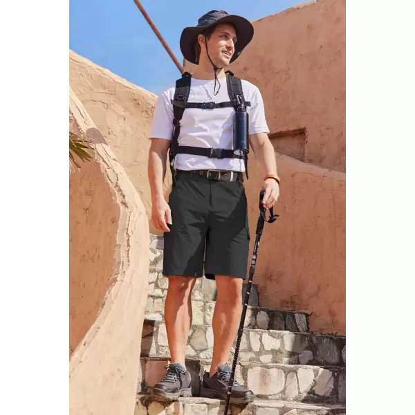 COOFANDY Mens Cargo Shorts Quick Dry Hiking Shorts Lightweight Casual Shorts with Nylon Belt