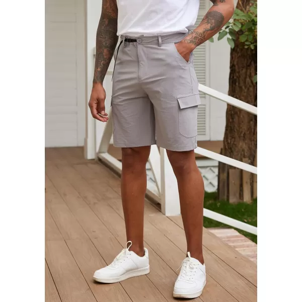 COOFANDY Mens Cargo Shorts Quick Dry Hiking Shorts Lightweight Casual Shorts with Nylon Belt