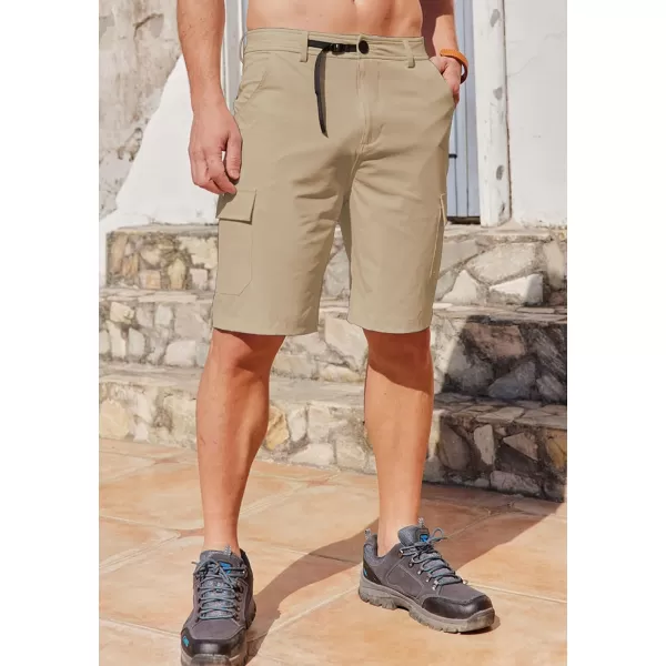 COOFANDY Mens Cargo Shorts Quick Dry Hiking Shorts Lightweight Casual Shorts with Nylon Belt