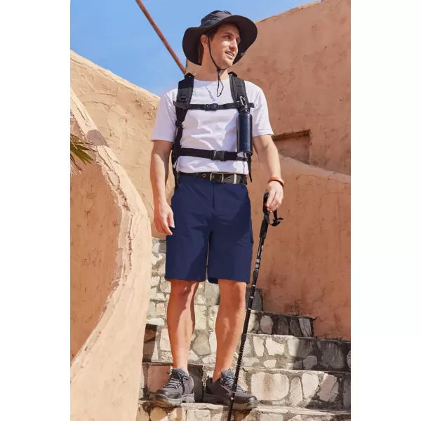 COOFANDY Mens Cargo Shorts Quick Dry Hiking Shorts Lightweight Casual Shorts with Nylon Belt