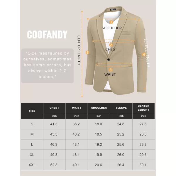 COOFANDY Men's Casual Blazer Jacket One Button Suit Jackets Lightweight Knit Sport Coat