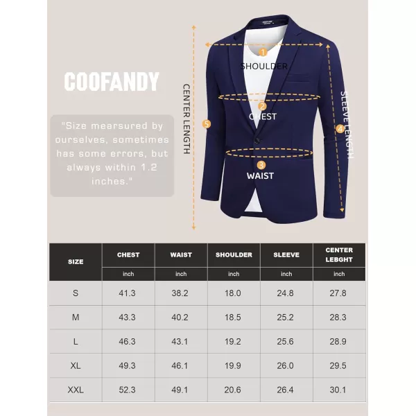 COOFANDY Men's Casual Blazer Jacket One Button Suit Jackets Lightweight Knit Sport Coat