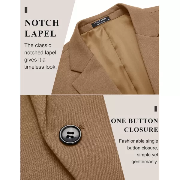COOFANDY Men's Casual Blazer Jacket One Button Suit Jackets Lightweight Knit Sport Coat
