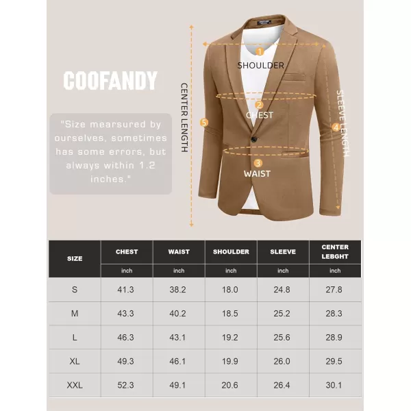 COOFANDY Men's Casual Blazer Jacket One Button Suit Jackets Lightweight Knit Sport Coat